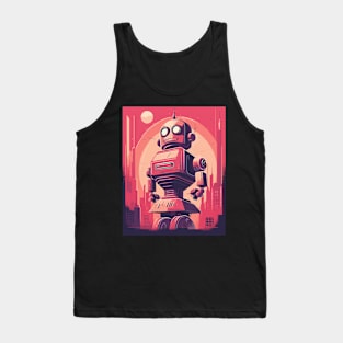 Retro-Futuristic Robots Tank Top